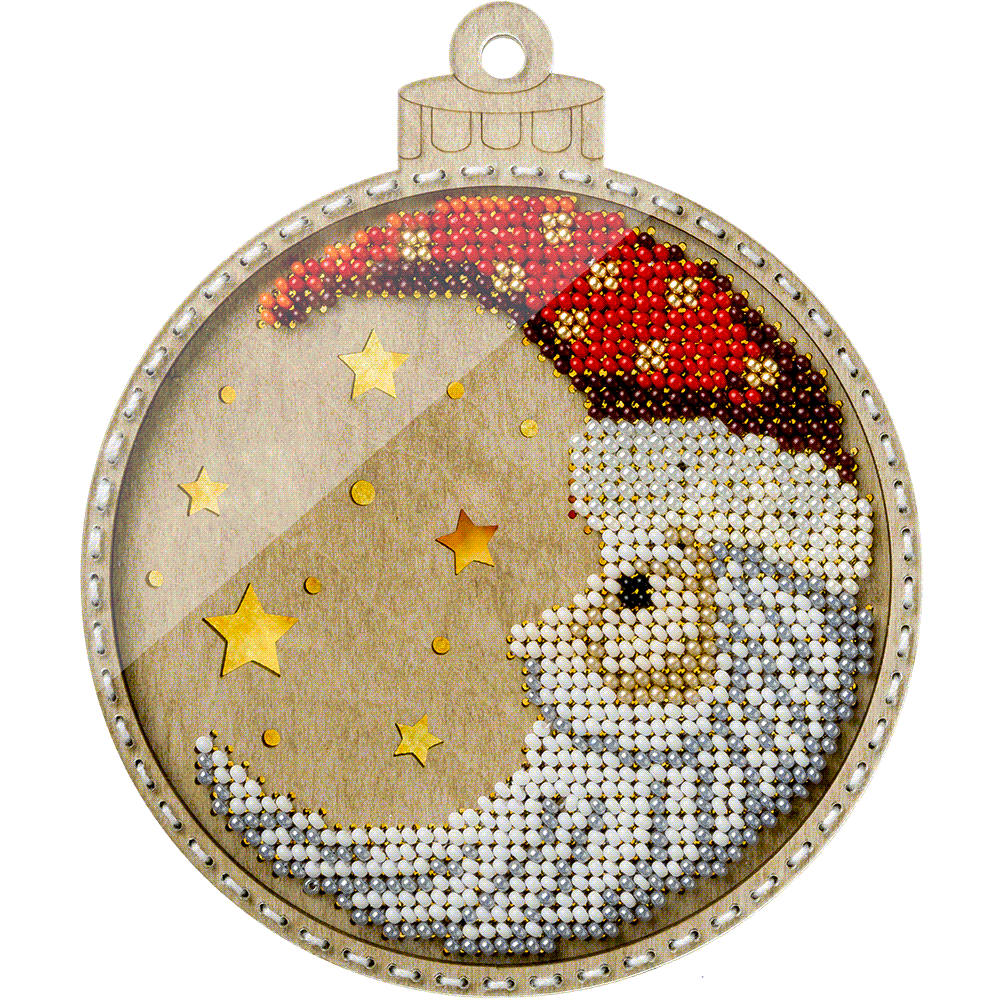 Bead embroidery kit on wood FLK-365