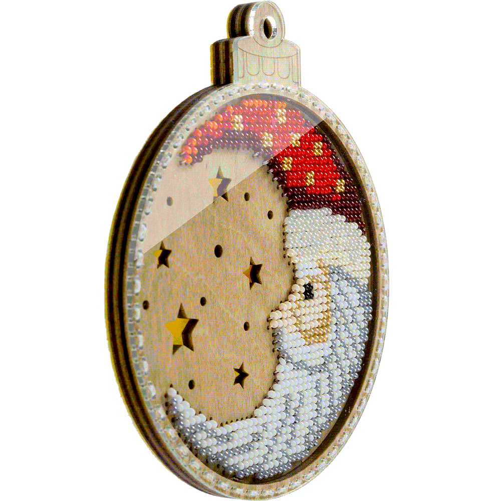 Bead embroidery kit on wood FLK-365