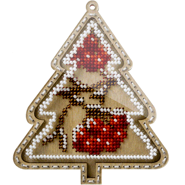 Bead embroidery kit on wood FLK-374
