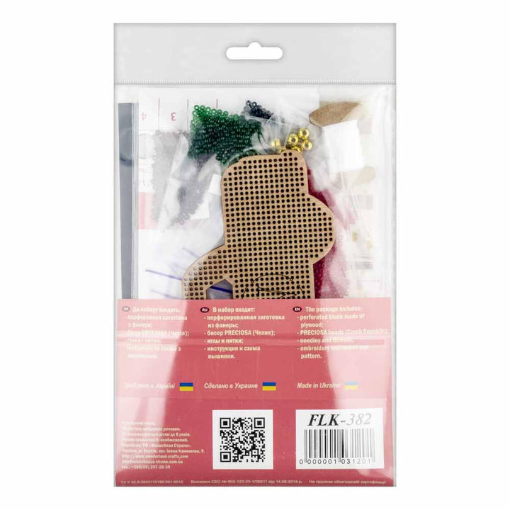 Bead embroidery kit on wood FLK-382