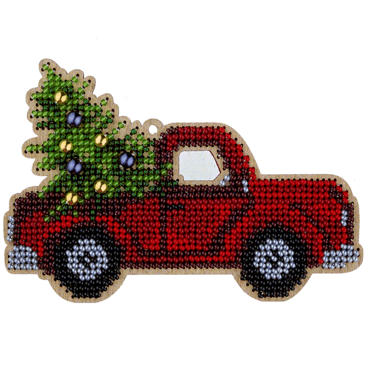 Bead embroidery kit on wood FLK-382