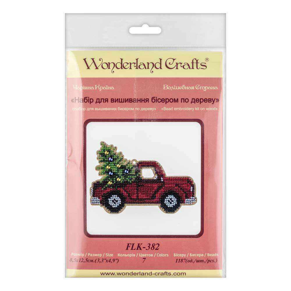 Bead embroidery kit on wood FLK-382