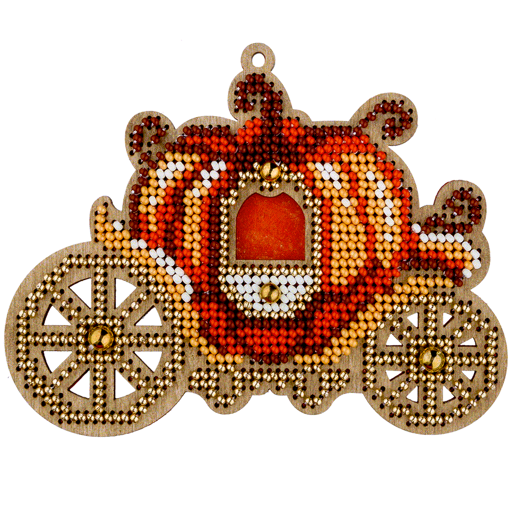 Bead embroidery kit on wood FLK-384