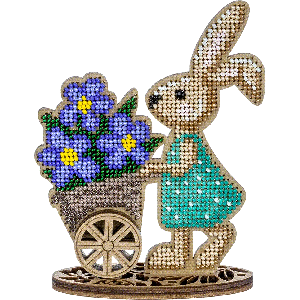 Bead embroidery kit on wood FLK-425