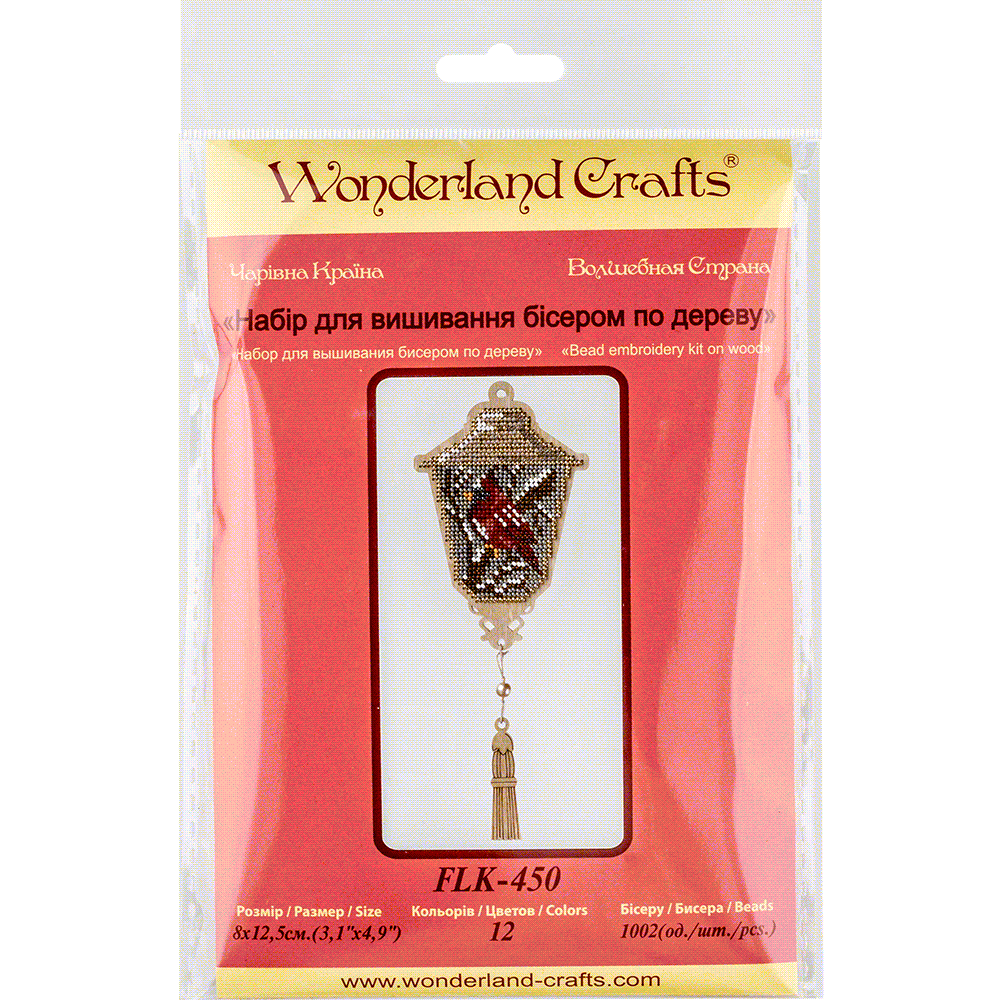 Bead embroidery kit on wood FLK-450