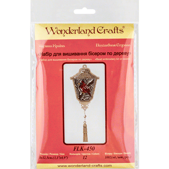 Bead embroidery kit on wood FLK-450