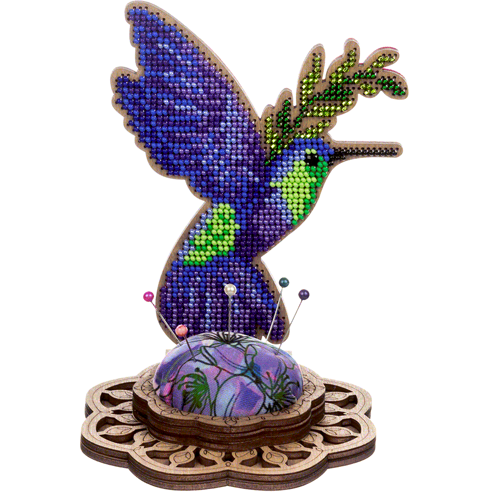 Bead embroidery kit on wood FLK-478