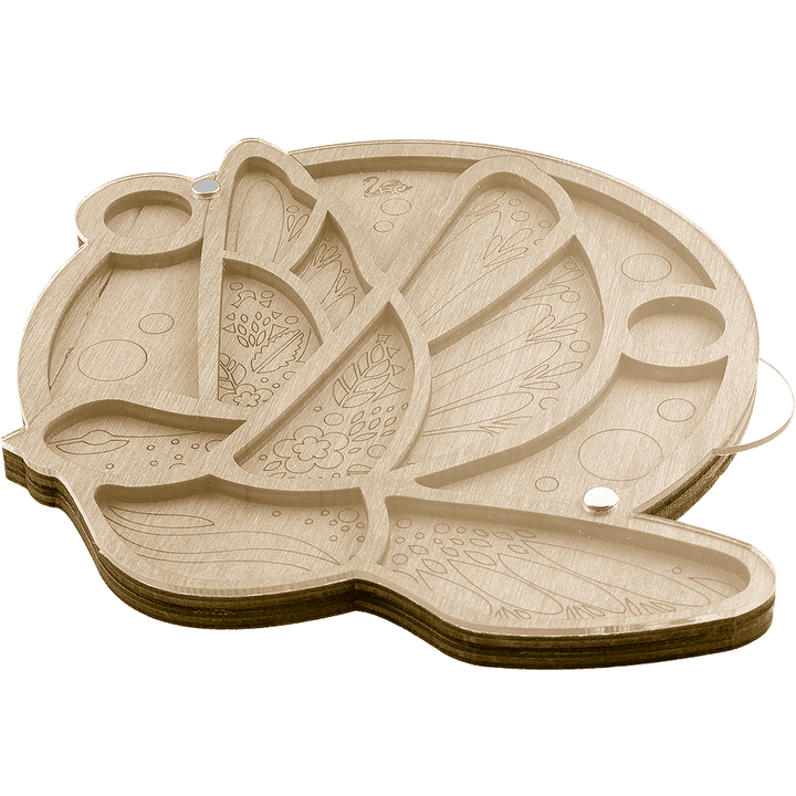 Bead organizer with transparent cover FLZB-031