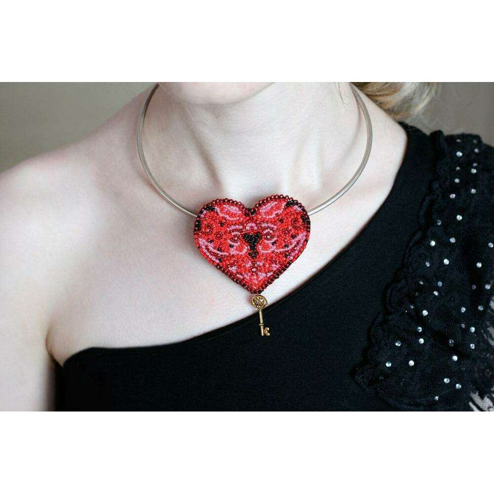 Beading Decoration - The key to the heart-1 AD-008