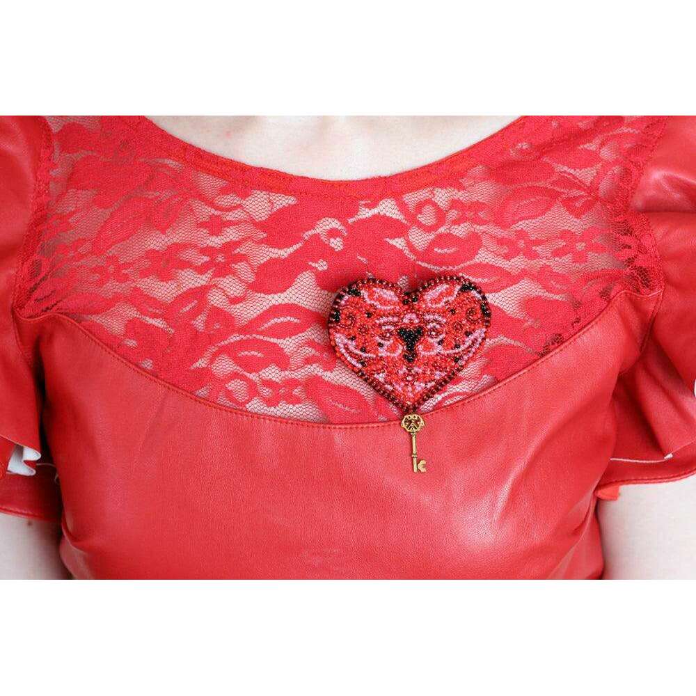 Beading Decoration - The key to the heart-1 AD-008