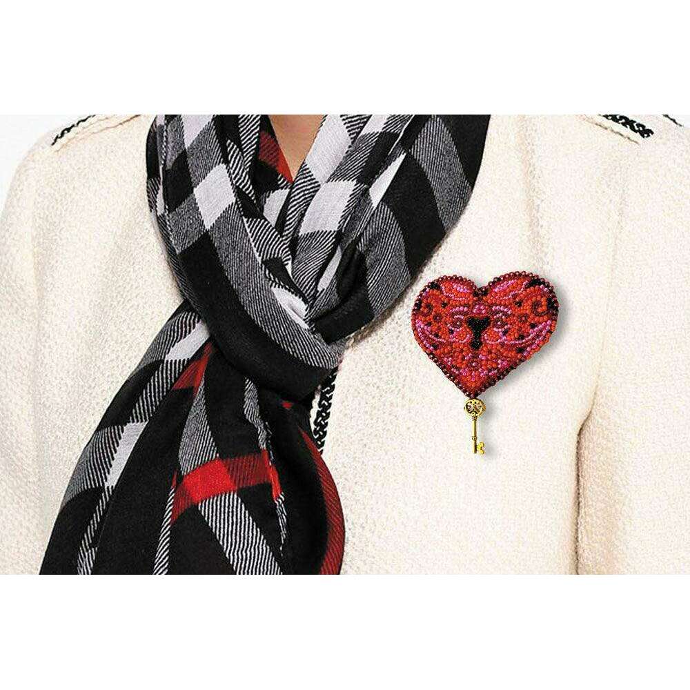 Beading Decoration - The key to the heart-1 AD-008