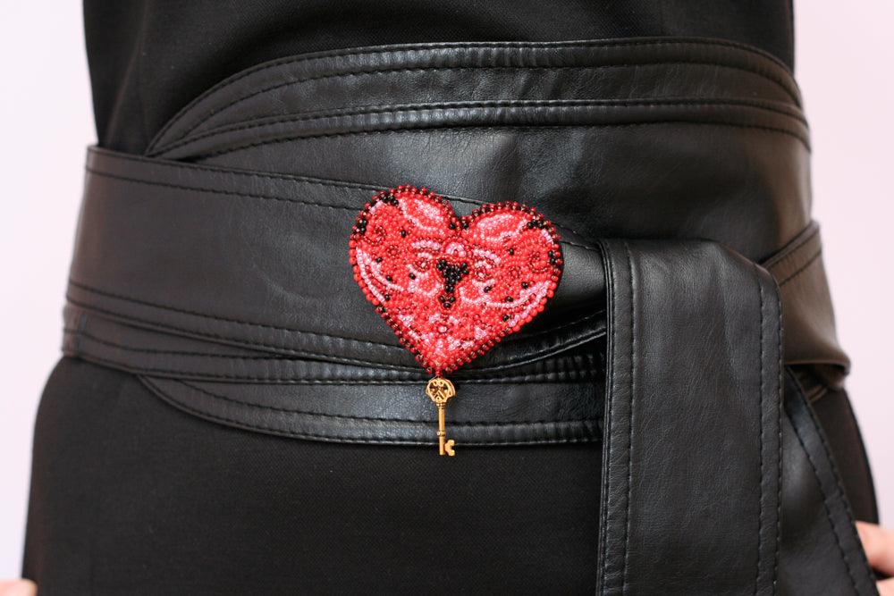 Beading Decoration - The key to the heart-1 AD-008