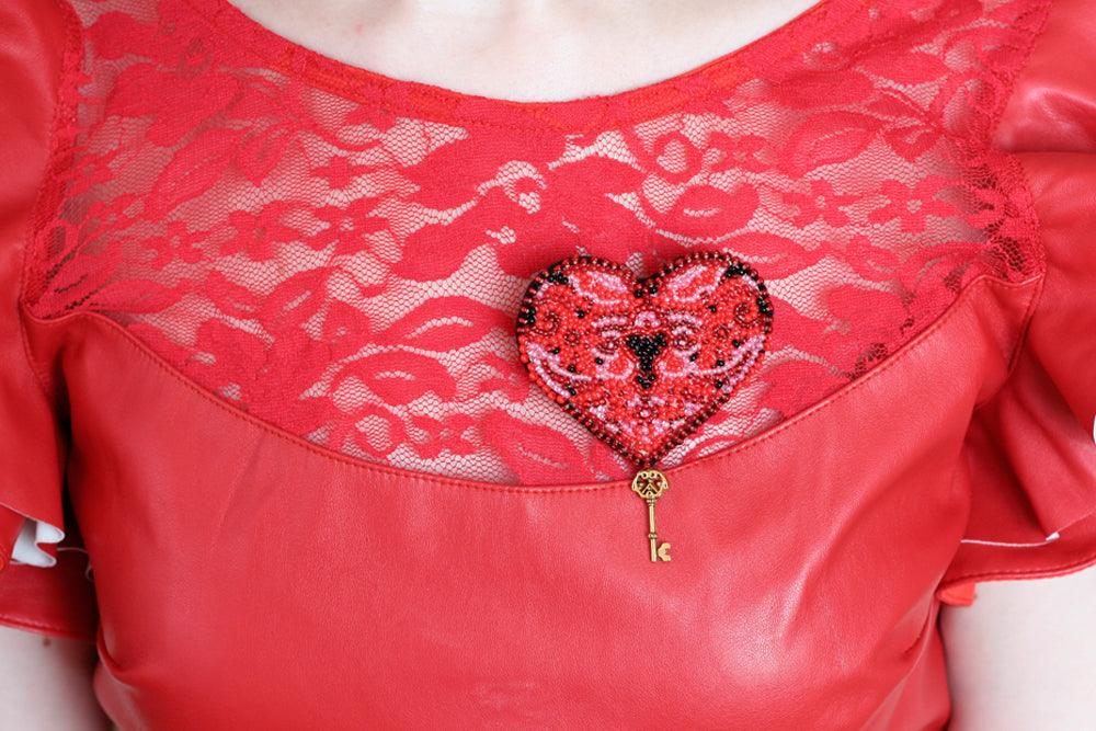 Beading Decoration - The key to the heart-1 AD-008