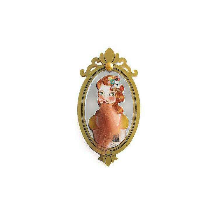 Bearded Woman Halloween Brooch by Laliblue - Quirks!