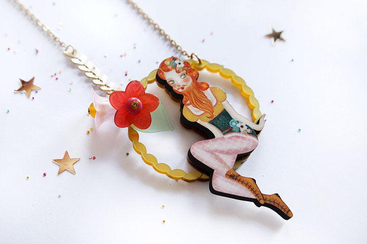 Bearded Woman Halloween Necklace by Laliblue - Quirks!