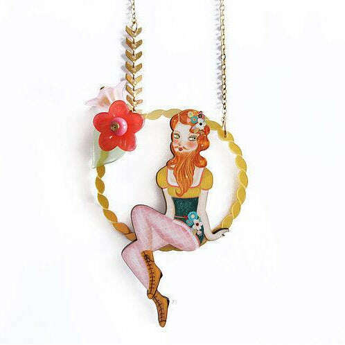 Bearded Woman Halloween Necklace by Laliblue - Quirks!