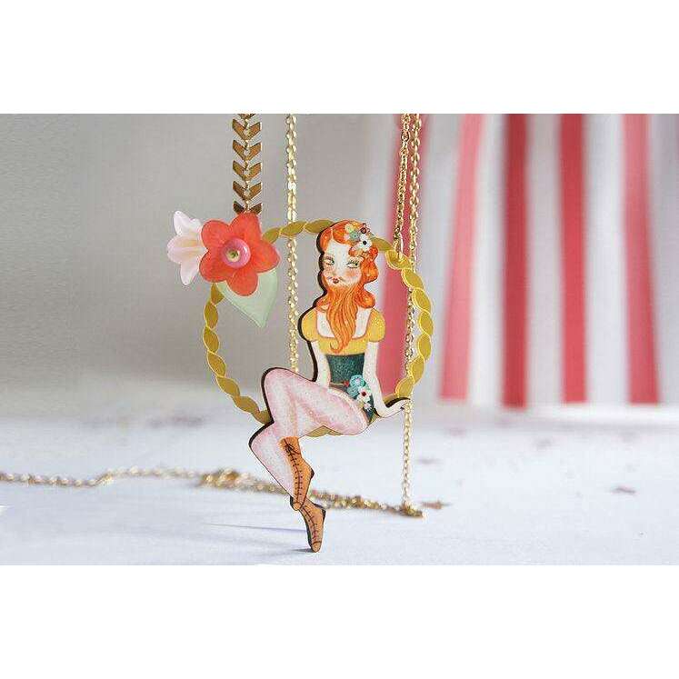 Bearded Woman Halloween Necklace by Laliblue - Quirks!