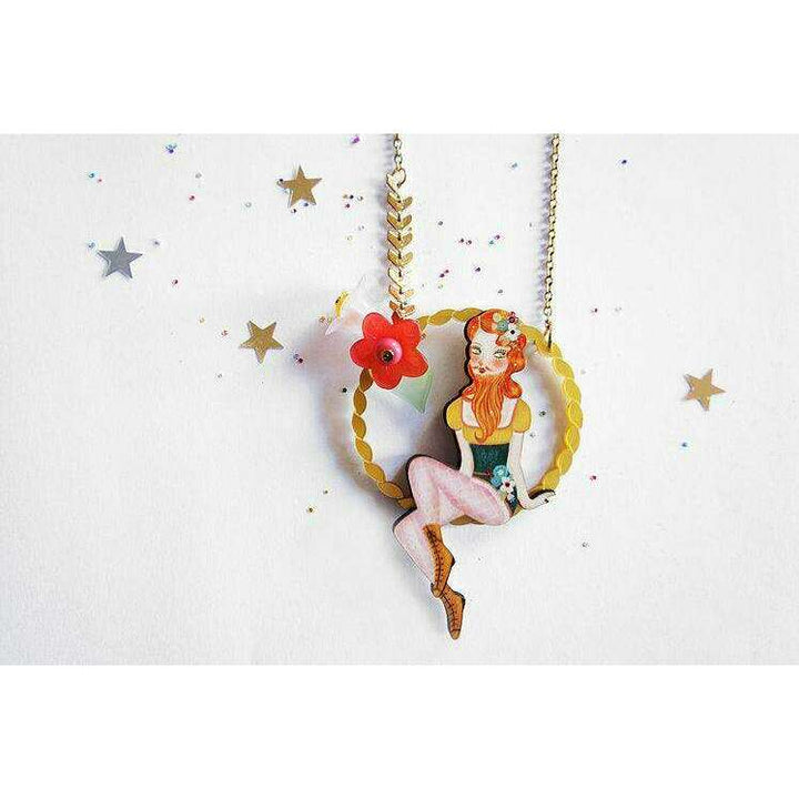 Bearded Woman Halloween Necklace by Laliblue - Quirks!