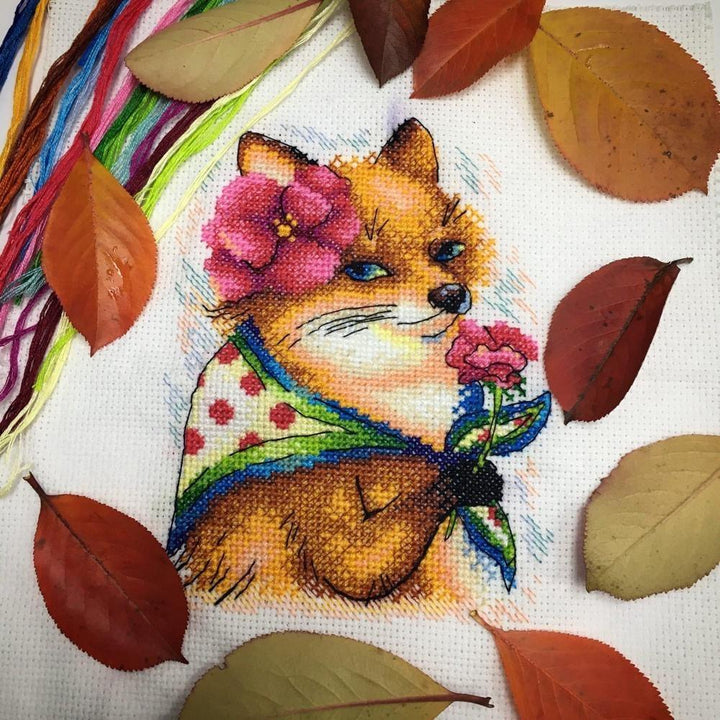 Beautiful Fox M-359 / SM-359 Counted Cross-Stitch Kit