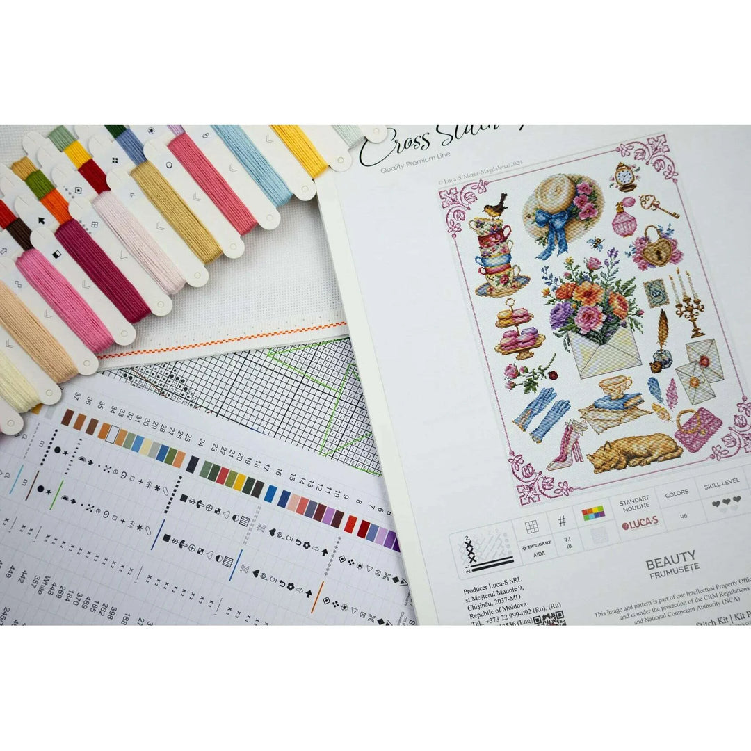 Beauty B7041L Counted Cross-Stitch Kit
