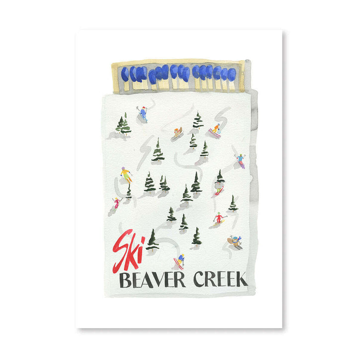 Beaver Creek Colorado Matchbook Art Print