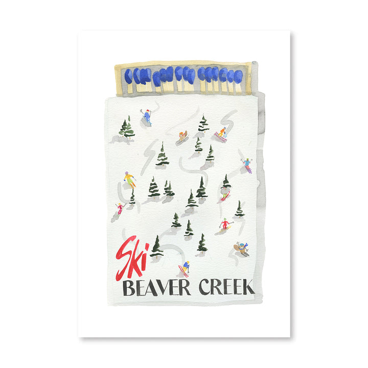 Beaver Creek Colorado Matchbook Art Print