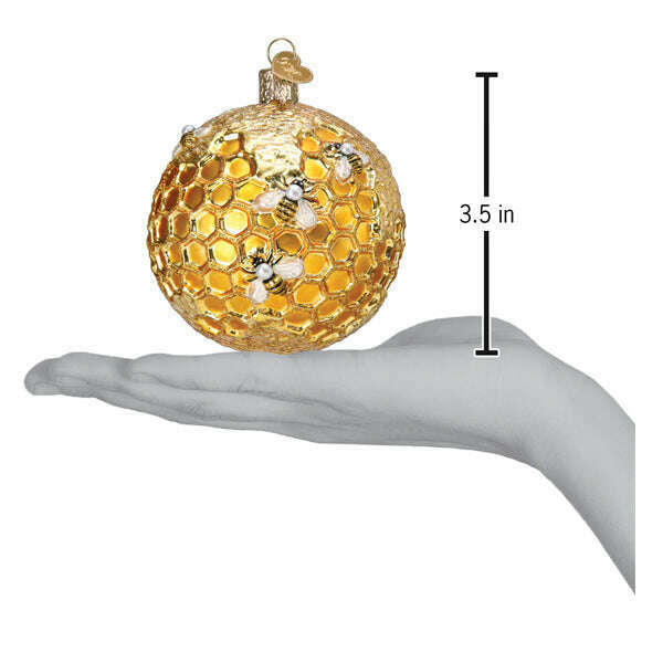 Old World Christmas Bee Blessed Blown Glass Ornament