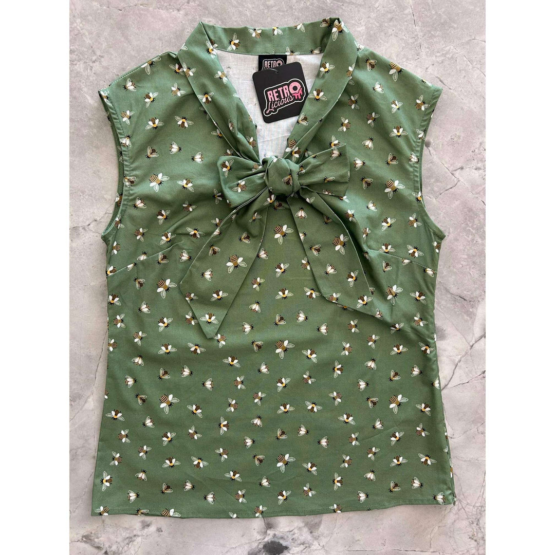 Bee Bow Top - 4X only, 1 left!
