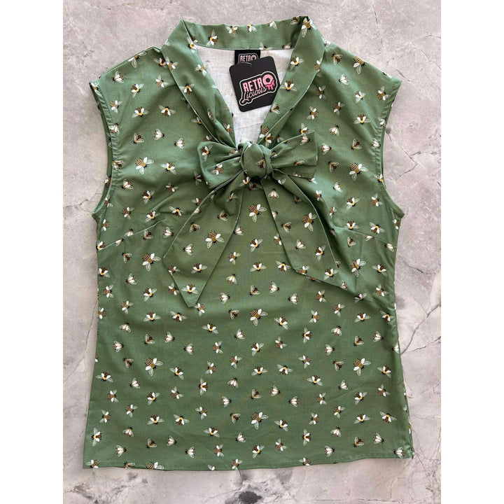 Bee Bow Top - 4X only, 1 left!