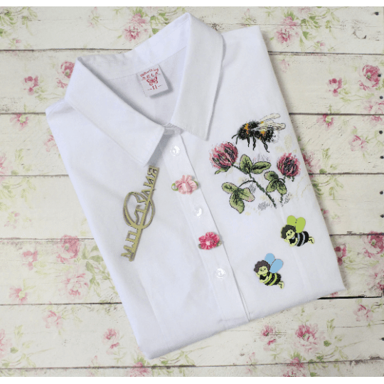 Bee Cross Stitch on Clothes kit B-531 / SV-531