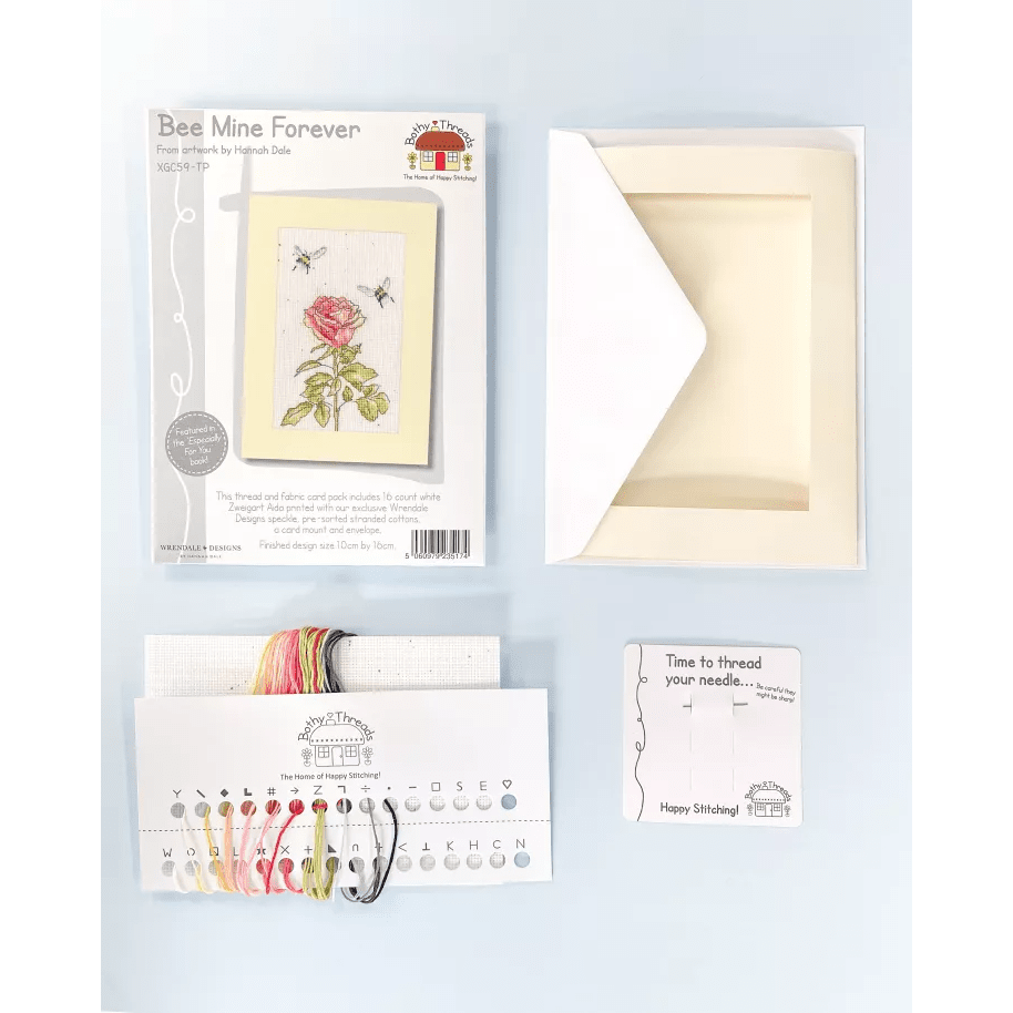 Bee Mine Forever -Thread Pack XGC59-TP Counted Cross Stitch Kit