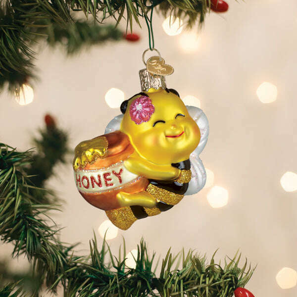 Old World Christmas Bee Sweet Blown Glass Ornament