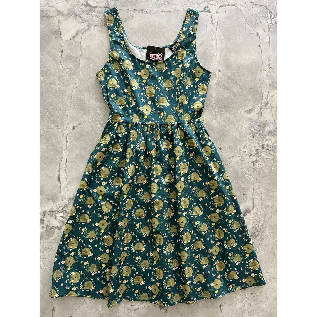 Beehive Fit & Flare Dress