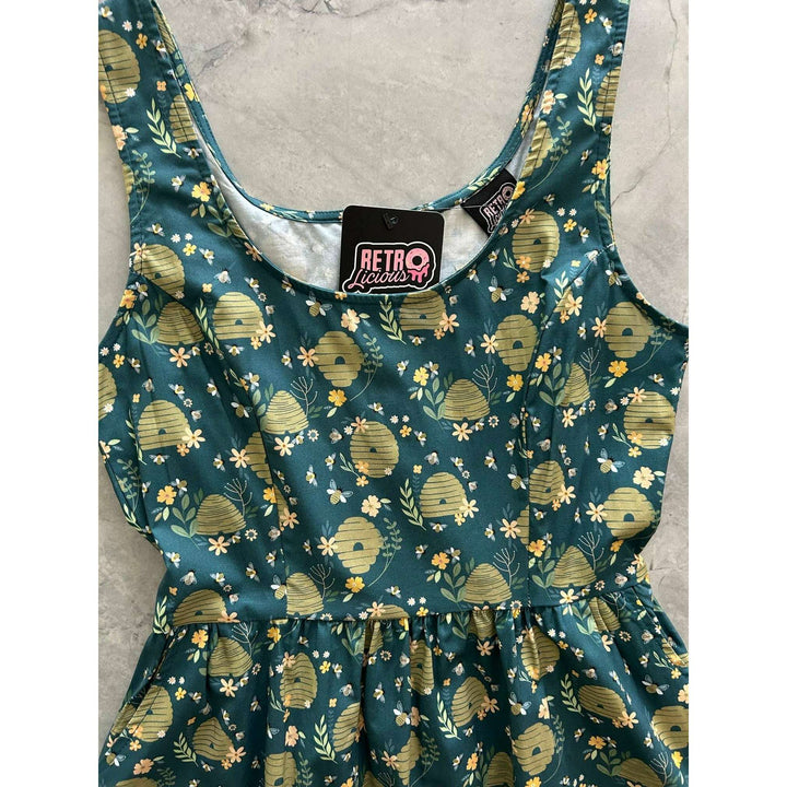 Beehive Fit & Flare Dress