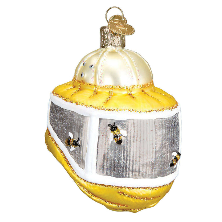 Old World Christmas Beekeeper's Hood Blown Glass Ornament