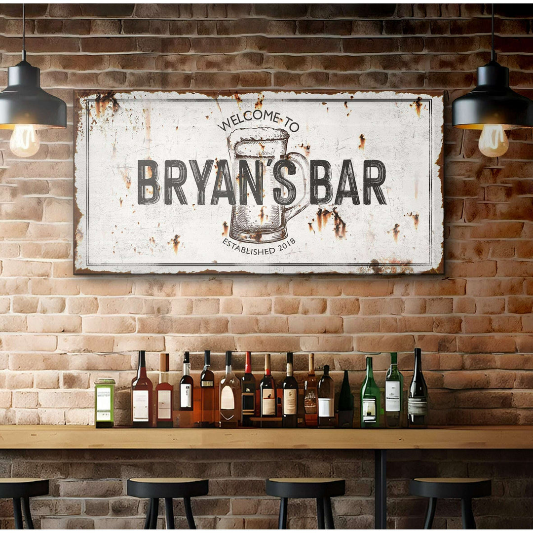 Beer Barrel Bar Sign II