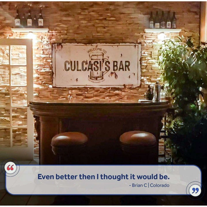 Beer Barrel Bar Sign II