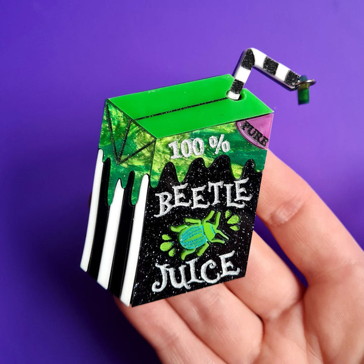 Beetle Juice Brooch by Cherryloco Jewellery 3