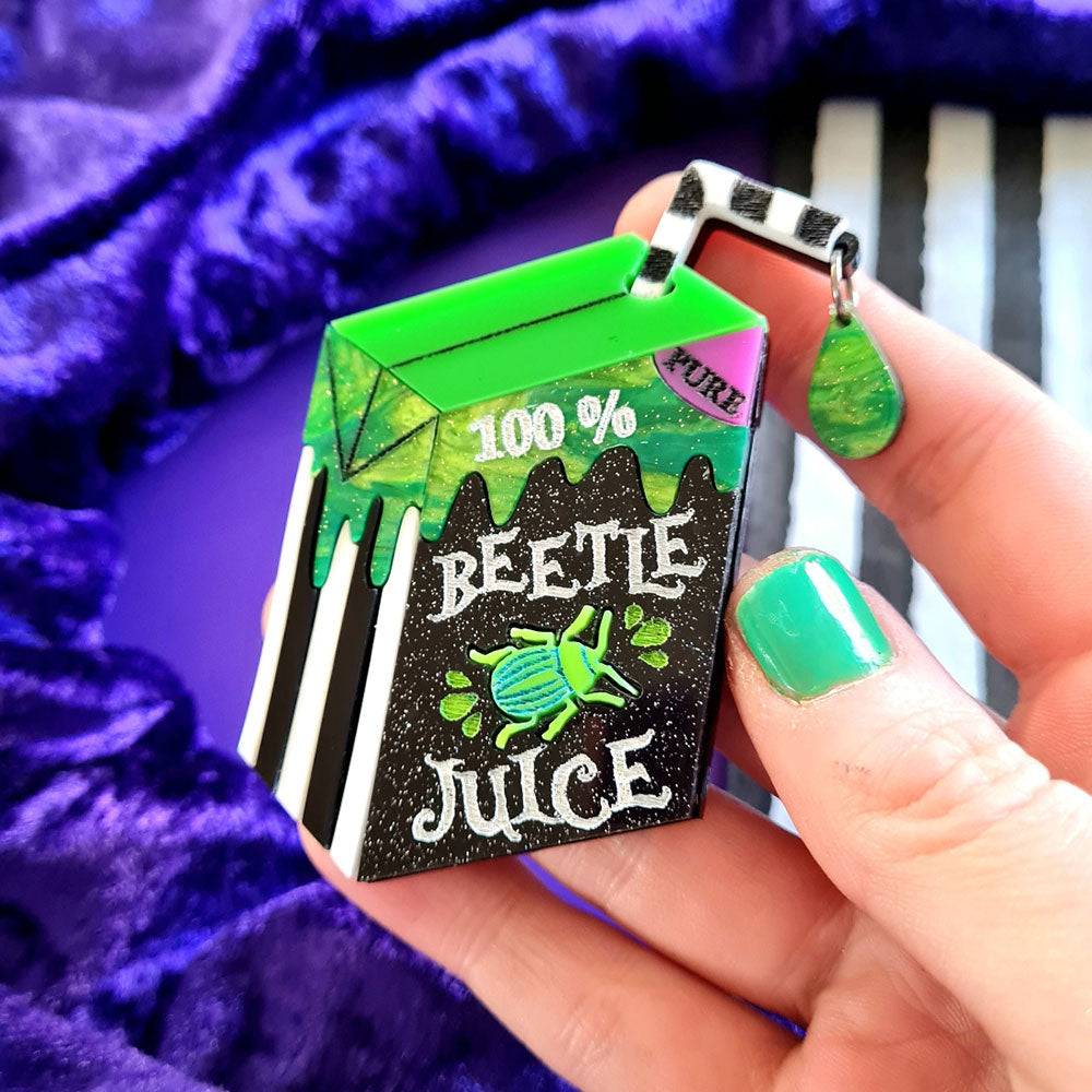 Beetle Juice Brooch by Cherryloco Jewellery 4