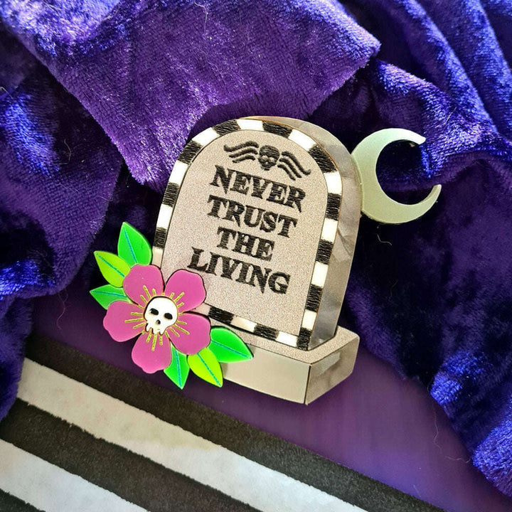 Beetle Juice Gravestone Necklace by Cherryloco Jewellery 1
