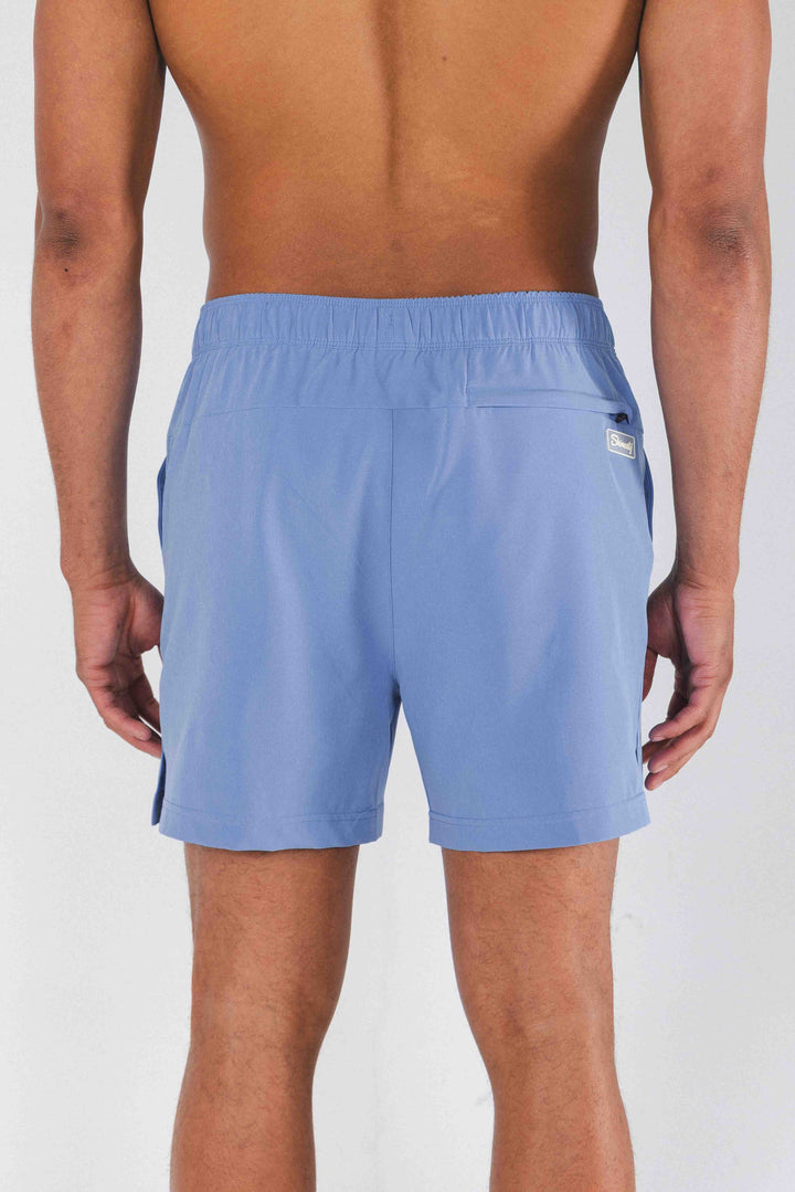 The Belly Flop | Blue and Green Ball Hammock® Pouch 5" Swim Trunks