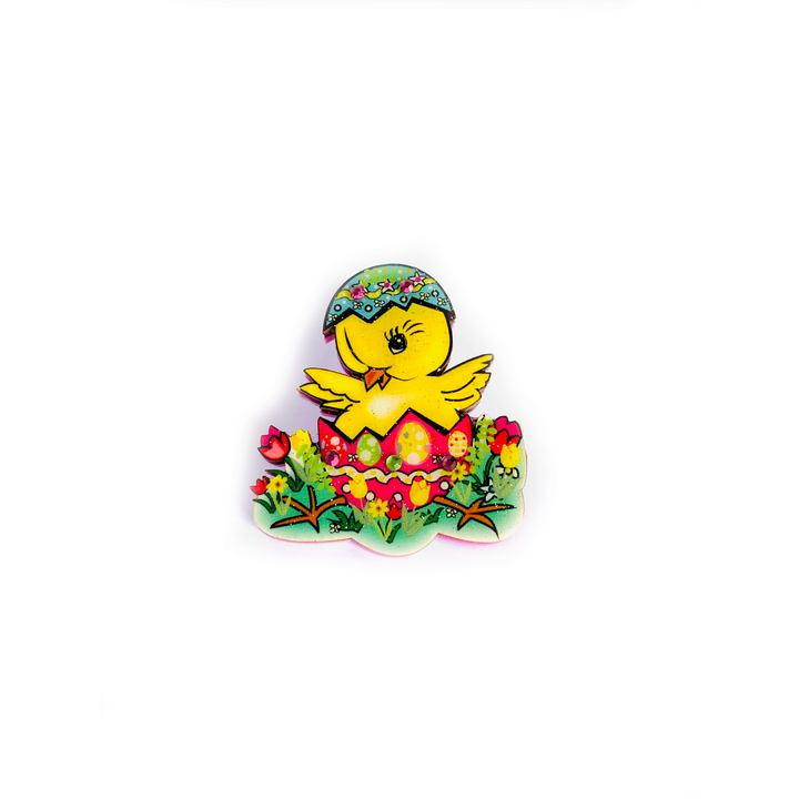 Benny the Easter Chick Brooch by Rosie Rose Parker