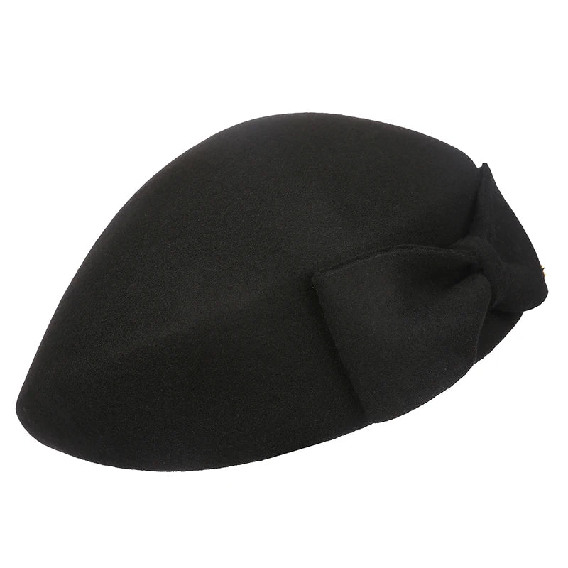 black wool beret