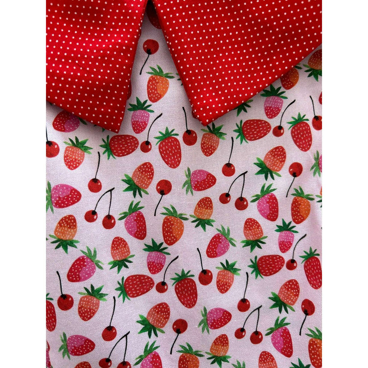 Berry Cherry Collared Dress - Medium only