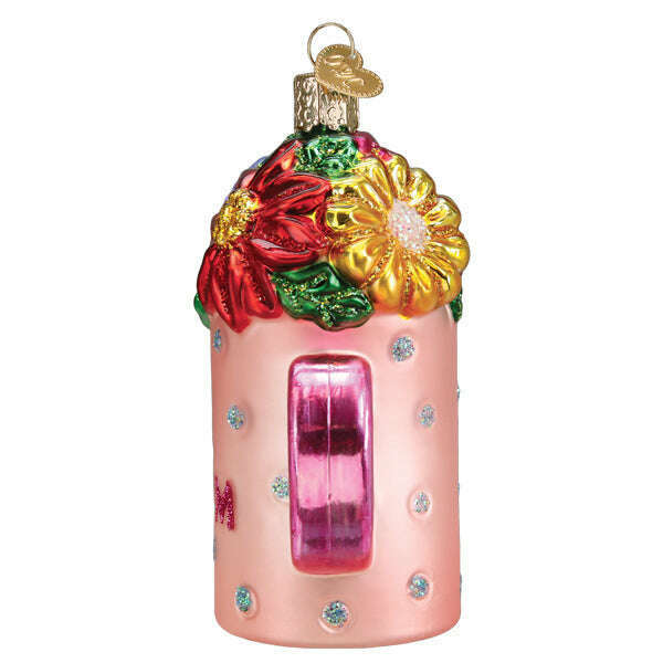 Old World Christmas Best Mom Mug Blown Glass Ornament