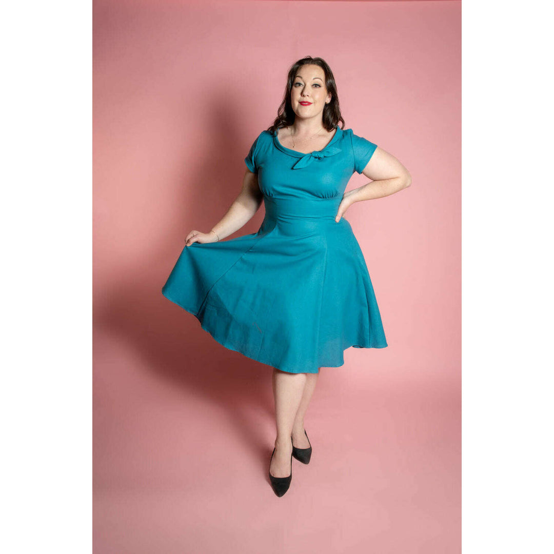 Beverly Dress- Lynette, Ocean *sale