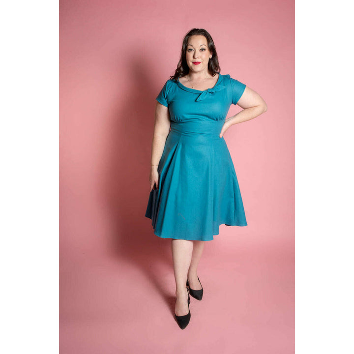 Beverly Dress- Lynette, Ocean *sale