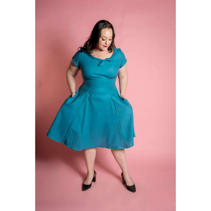 Beverly Dress- Lynette, Ocean *sale