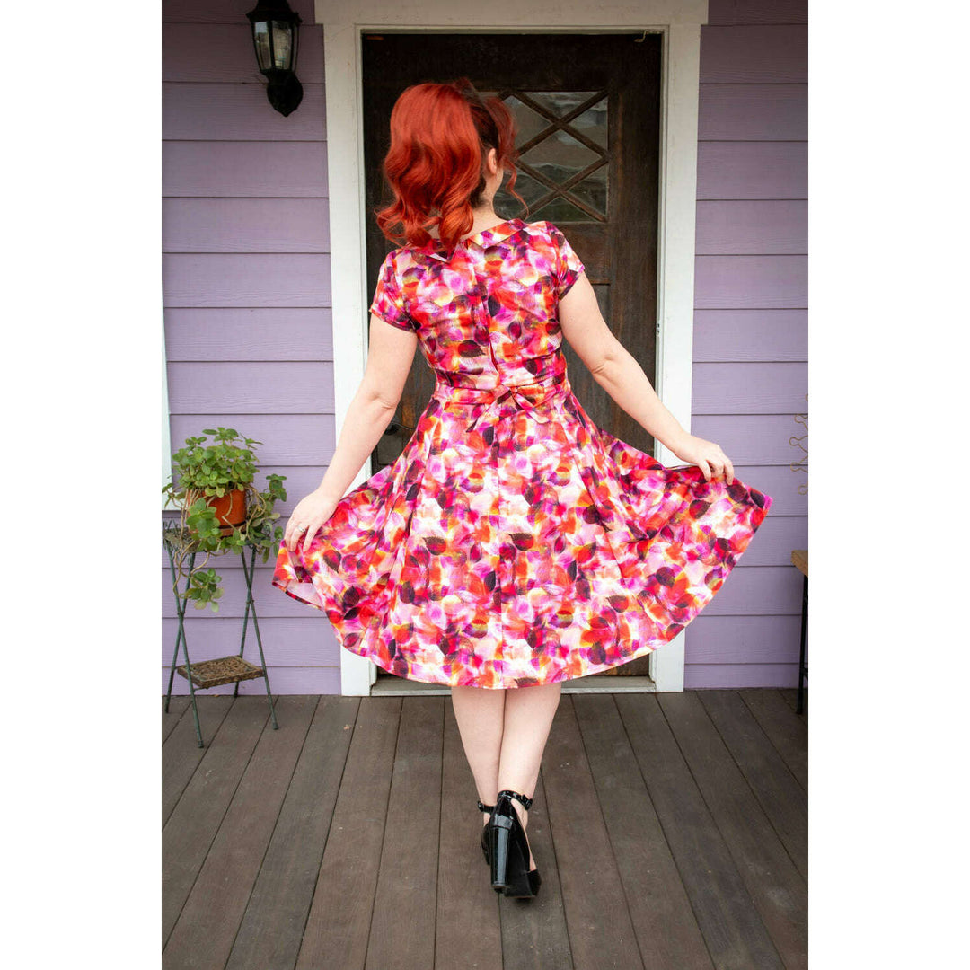 Beverly Dress- Scarlet Leaves *sale