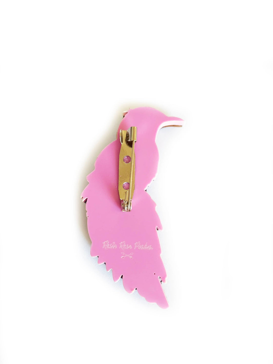 Beautiful Illustrated Bird Brooch by Rosie Rose Parker